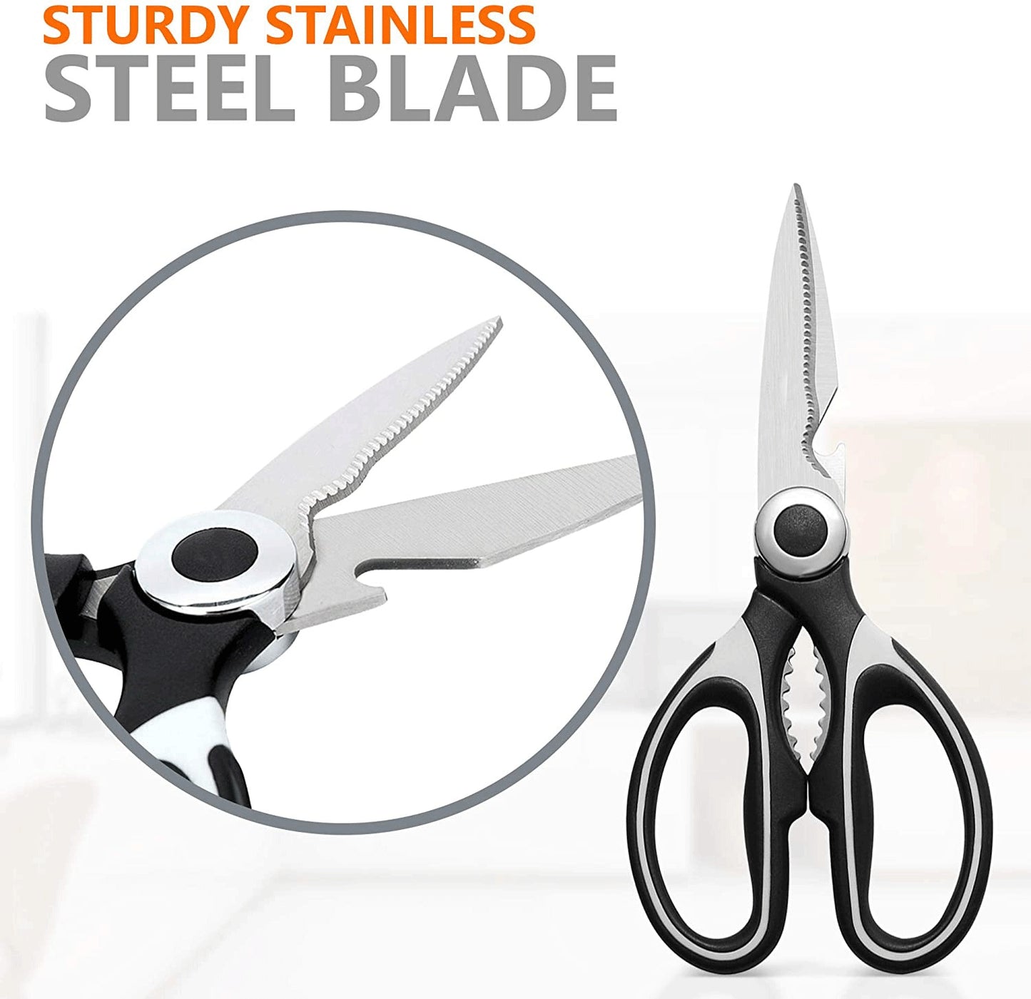 Heavy-Duty Kitchen Shears for Meat & Food Prep