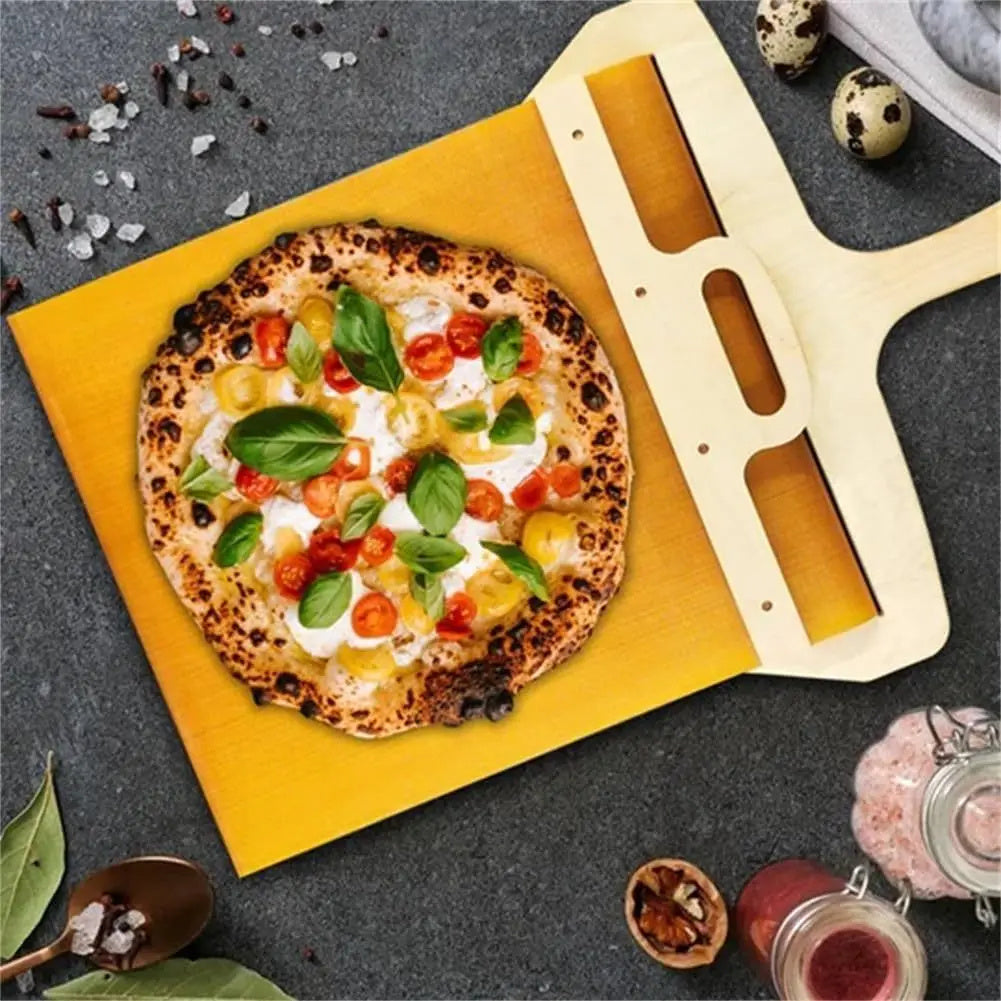 Non-Stick Sliding Pizza Shovel & Cutting Board Tool