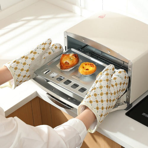 Non-Slip Microwave Oven Gloves: Heat Resistant Cotton