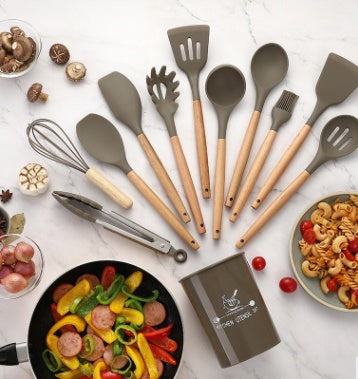 Heat-Resistant Silicone Cooking Utensils Set