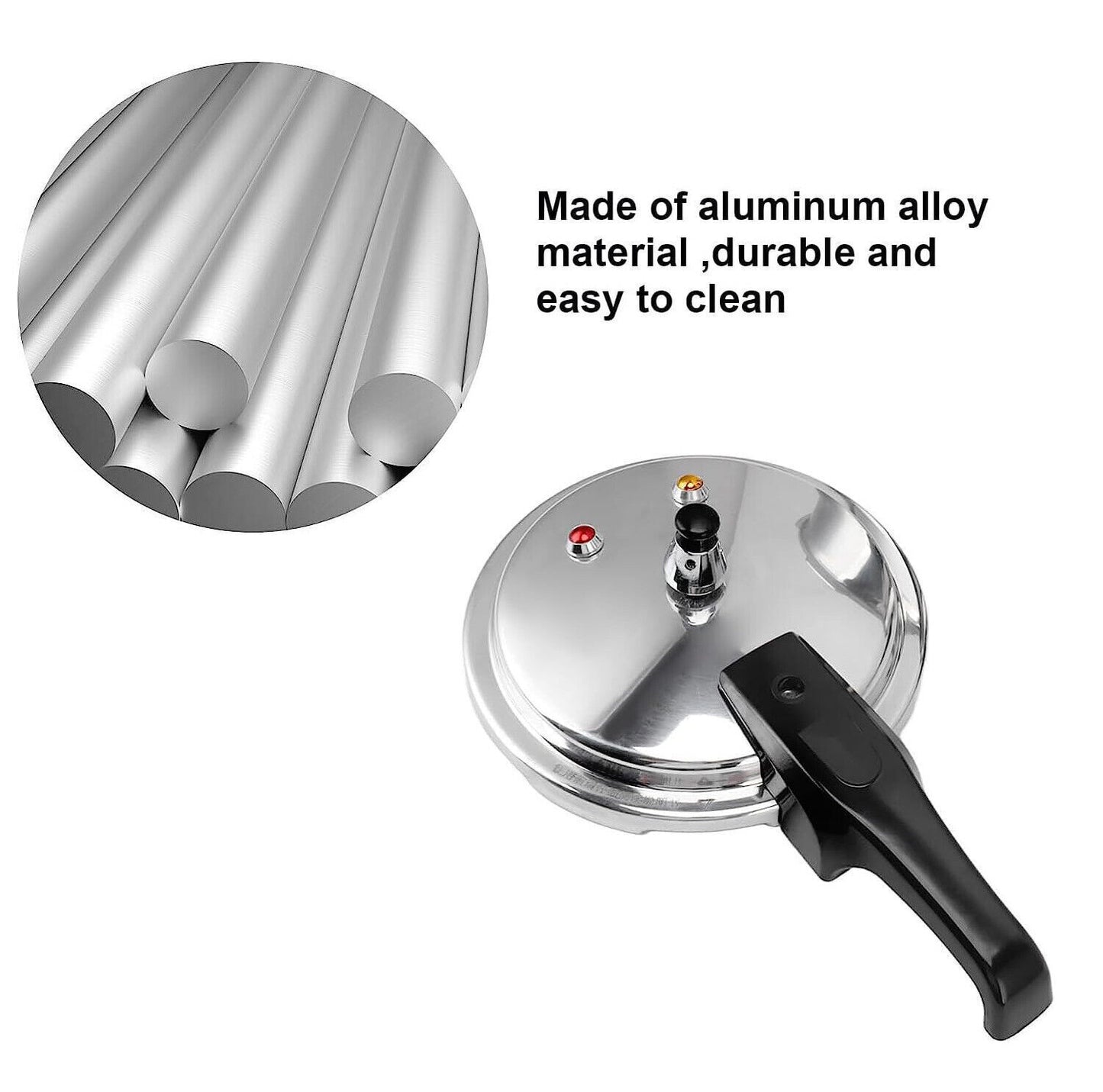 Explosion-Proof Aluminium Pressure Cooker with Latch