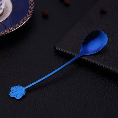 Gold-Plated Stainless Steel Dessert & Coffee Spoon