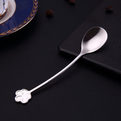 Gold-Plated Stainless Steel Dessert & Coffee Spoon