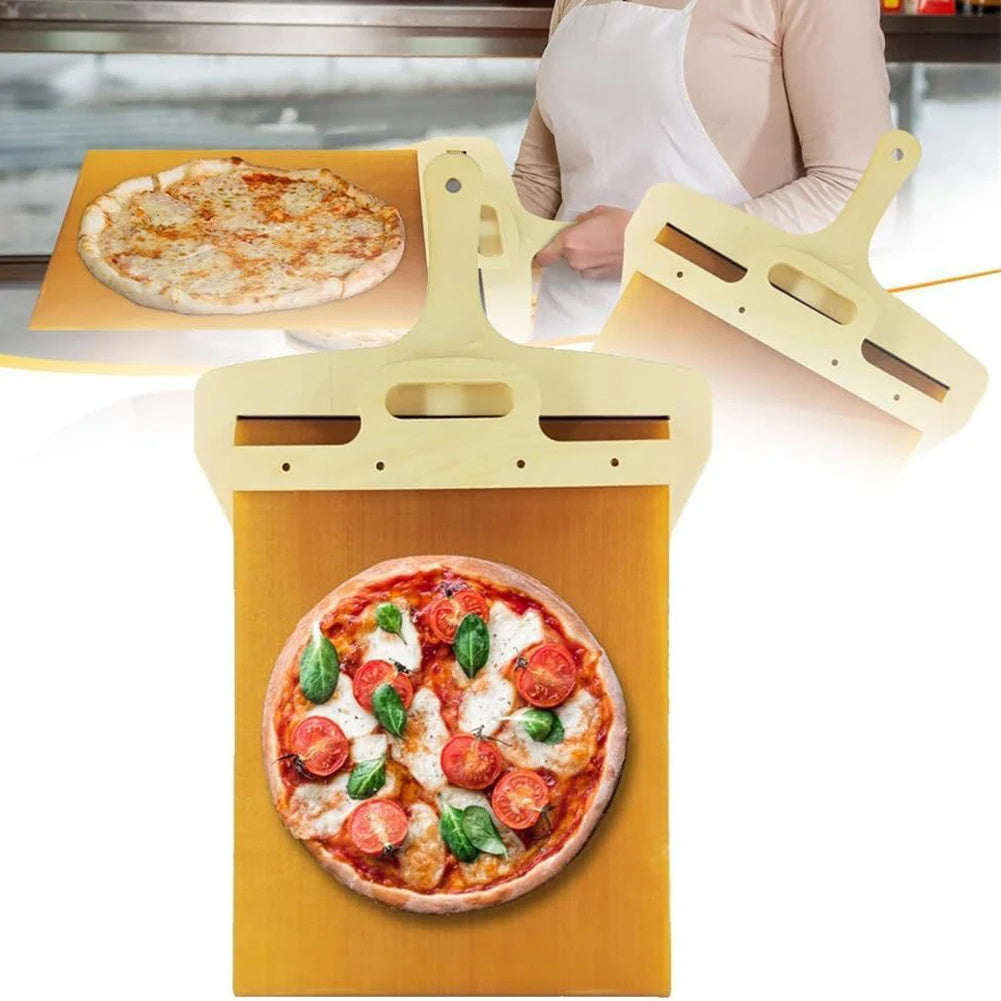 Non-Stick Sliding Pizza Shovel & Cutting Board Tool