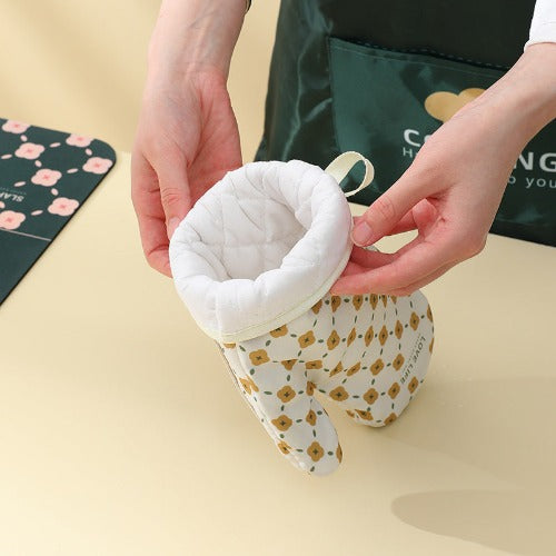 Non-Slip Microwave Oven Gloves: Heat Resistant Cotton