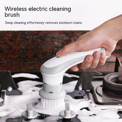 Portable Electric Cleaning Brush: 4-in-1 Cordless Scrubber