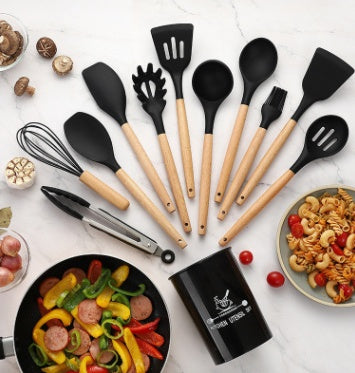 Heat-Resistant Silicone Cooking Utensils Set