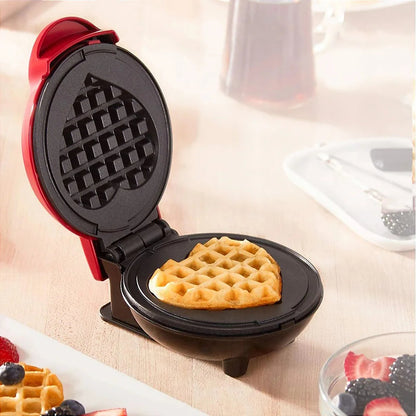 Retro Heart Waffle Maker - Mini Electric 110V