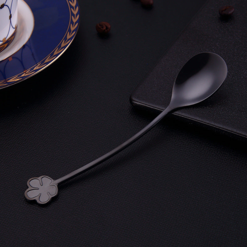 Gold-Plated Stainless Steel Dessert & Coffee Spoon