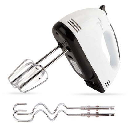 Stainless Steel Hand Mixer: 7 Speeds, 260W