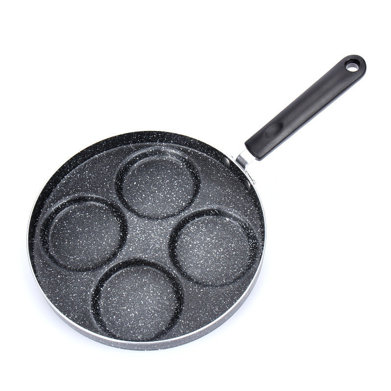 Nonstick 4-Cup Egg & Pancake Pan for Gas Stove Cooking