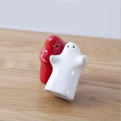 Hug Little Man Wall Dong Pepper And Salt Jar Seasoning Jar Ceramic