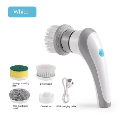 Portable Electric Cleaning Brush: 4-in-1 Cordless Scrubber