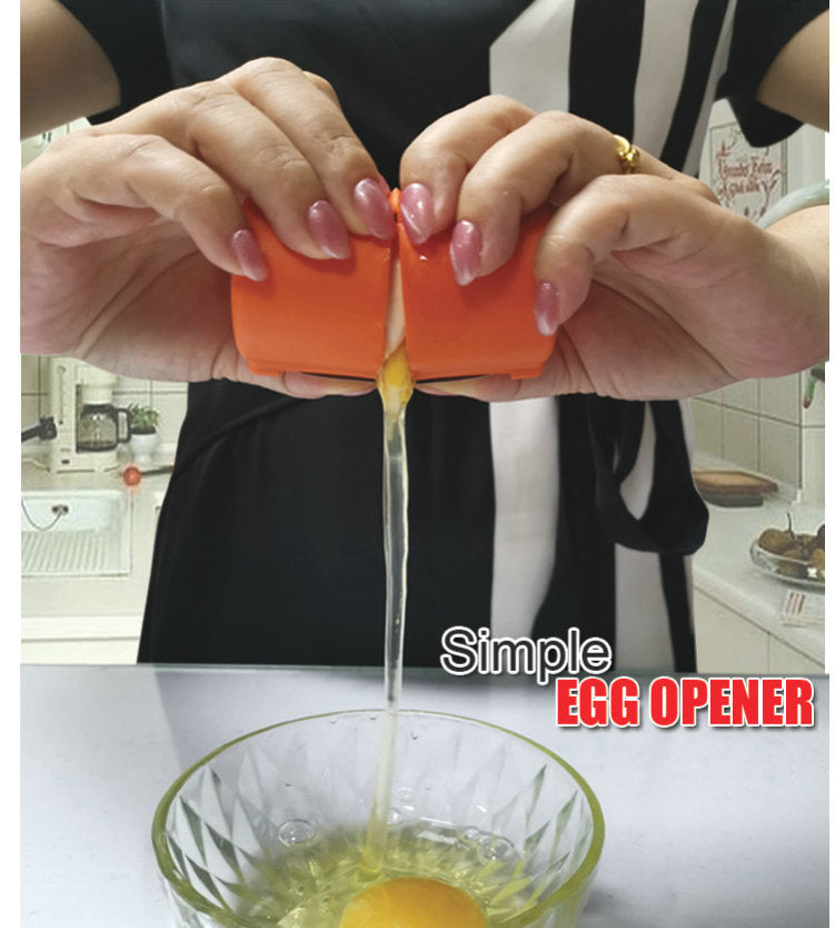 Modern Minimalist Portable Plastic Egg Opener Tool