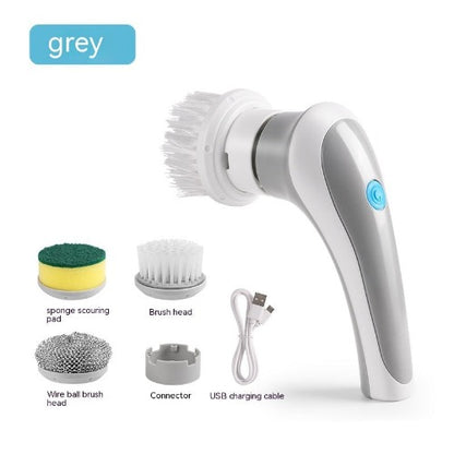 Portable Electric Cleaning Brush: 4-in-1 Cordless Scrubber