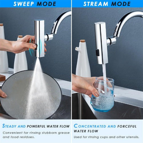 Rotating Bubbler: Splash-Proof Faucet Nozzle Extension - Kitchen Gadgets