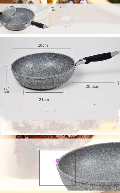 Non-Stick Japanese Maifan Stone Wok - Large Pan