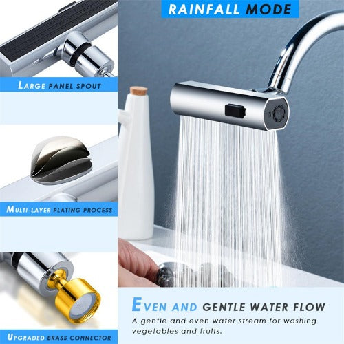 Rotating Bubbler: Splash-Proof Faucet Nozzle Extension - Kitchen Gadgets