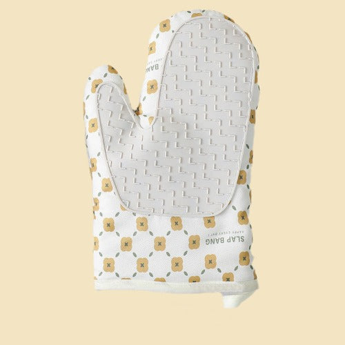 Non-Slip Microwave Oven Gloves: Heat Resistant Cotton